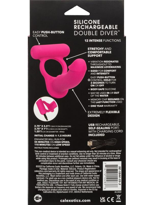 Anello Ricaricabile Double Diver Rosa